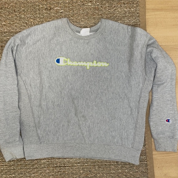 XL womens Champion gray crewneck sweatshirt - Picture 1 of 5